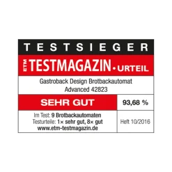GASTROBACK Design Brotbackautomat Advanced Hot