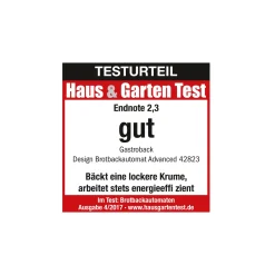 GASTROBACK Design Brotbackautomat Adv. inkl. Eiscremebehälter New