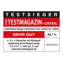 GASTROBACK Design Eierkocher Mini New