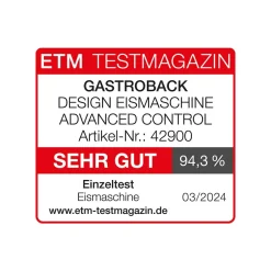 GASTROBACK Design Eismaschine Advanced Control Clearance