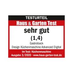 GASTROBACK Design Küchenmaschine Advanced Digital inkl. Pasta