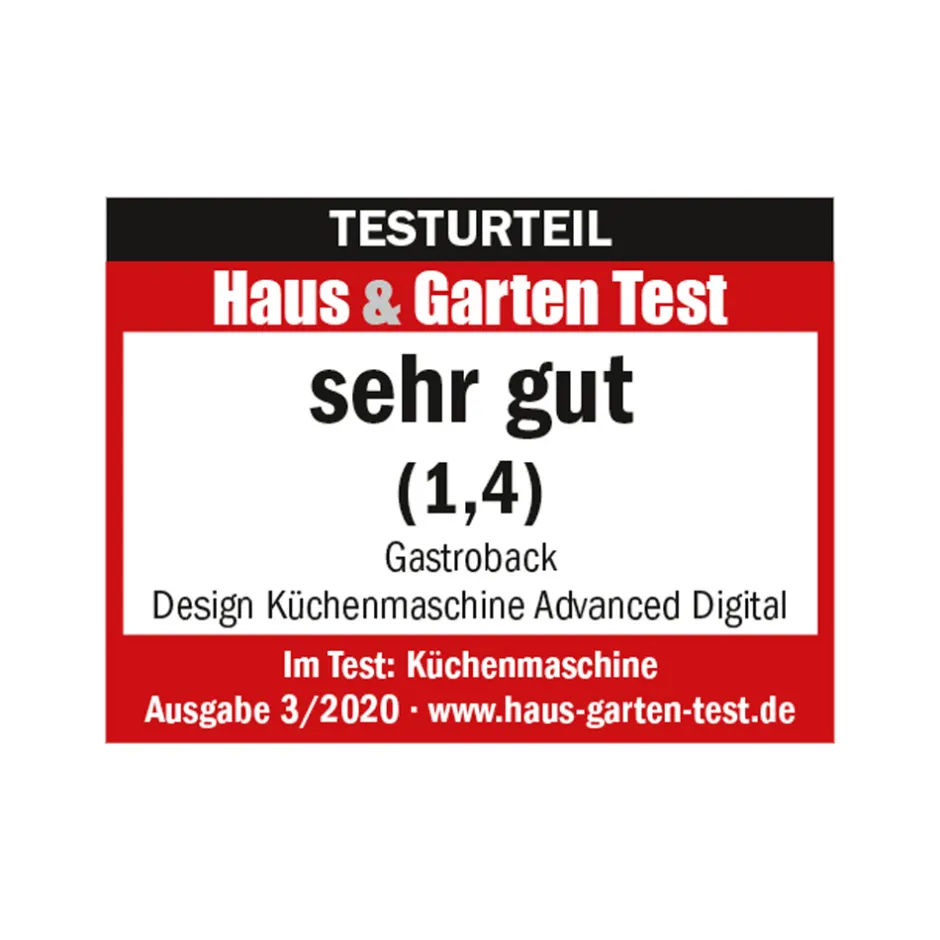 GASTROBACK Design Küchenmaschine Advanced Digital inkl. Pasta