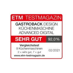GASTROBACK Design Küchenmaschine Advanced Digital inkl. Pasta