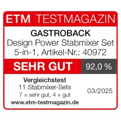 GASTROBACK Design Power Stabmixer Set 5-in-1 Outlet