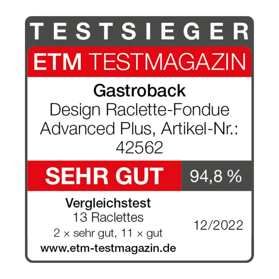 GASTROBACK Design Raclette-Fondue Advanced Plus Online