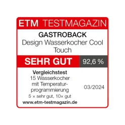GASTROBACK Design Wasserkocher Cool Touch Online