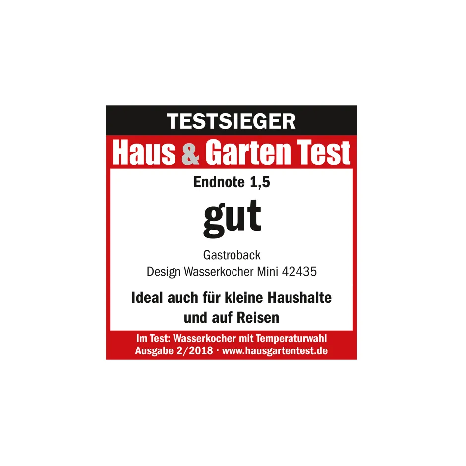 GASTROBACK Design Wasserkocher Mini New