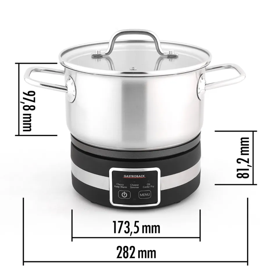 GASTROBACK Fondue MultiCook 4-in-1 & Kochplatte Clearance