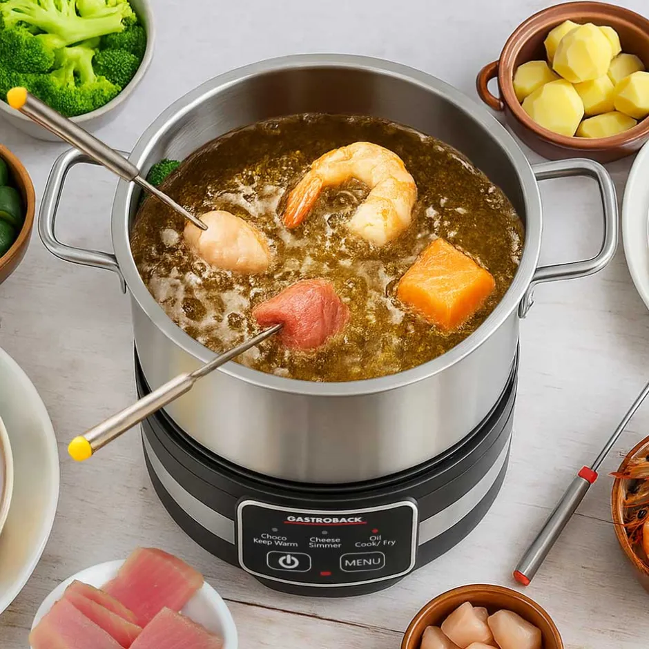 GASTROBACK Fondue MultiCook 4-in-1 & Kochplatte Clearance