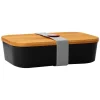 GASTROBACK Lunchbox schwarz, mit Bambusdeckel New