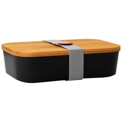 GASTROBACK Lunchbox schwarz, mit Bambusdeckel New