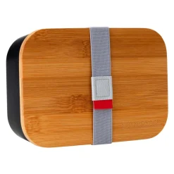 GASTROBACK Lunchbox schwarz, mit Bambusdeckel New