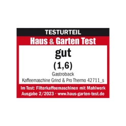 GASTROBACK Kaffeemaschine Grind & Brew Pro Thermo Outlet