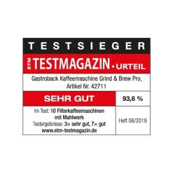 GASTROBACK Kaffeemaschine Grind & Brew Pro Best