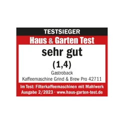 GASTROBACK Kaffeemaschine Grind & Brew Pro Best