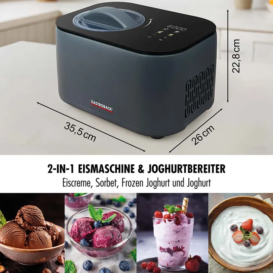 GASTROBACK Mini Gelateria 2-in-1 Kompressor-Eismaschine 1 l Clearance