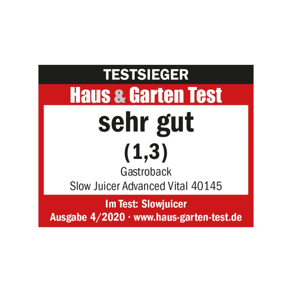 GASTROBACK Slow Juicer Advanced Vital Sale
